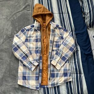 Nice Plaid Hoodie Jacket